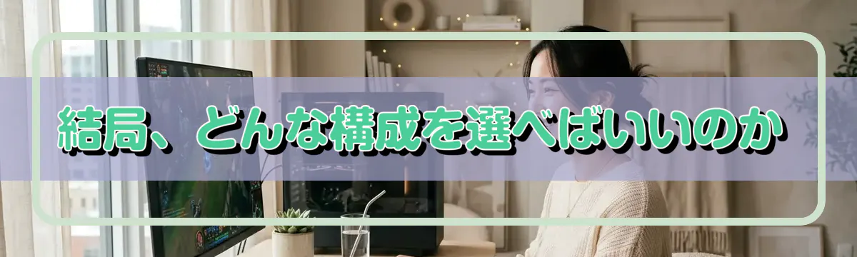結局、どんな構成を選べばいいのか