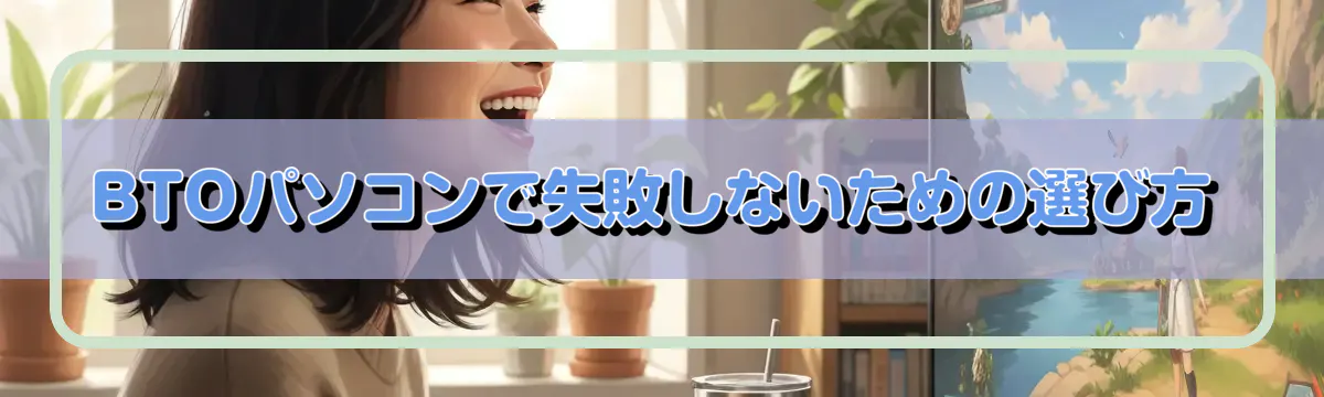 BTOパソコンで失敗しないための選び方